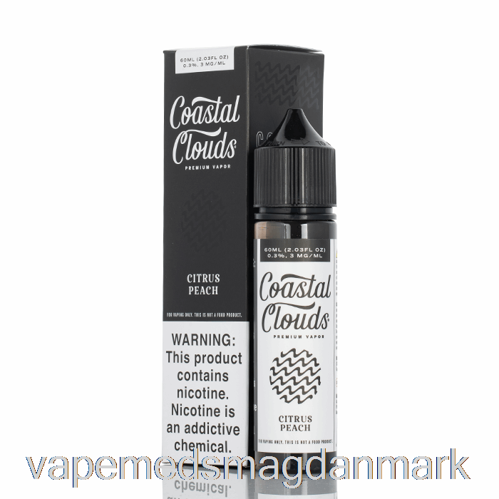 Vape Juice Citrus Fersken - Coastal Clouds Co. - 60ml 6mg